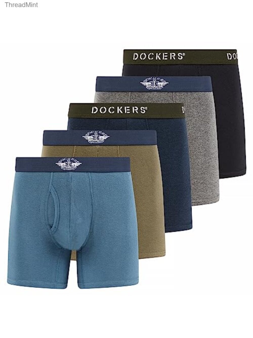 Men's Boxer Briefs Breathable Cotton Underwear 5 Pack